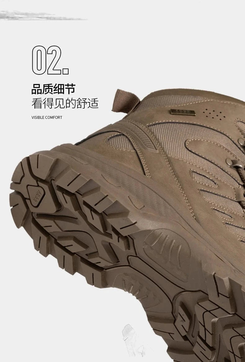 OUTRIDER V1 – Tactical Ankle Boots, Zip-Up, Waterproof, Climbing-Grade Desert Soles