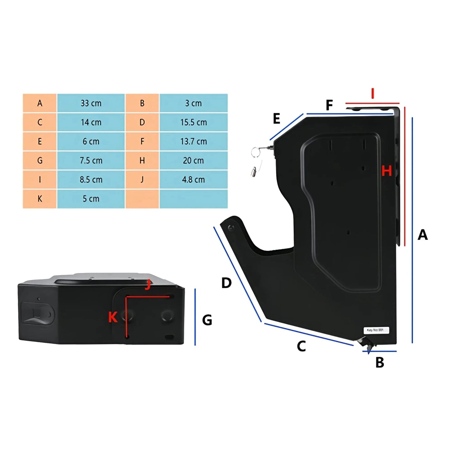 BLACKVAULT SIGMA Biometric Pistol Safe – Fingerprint + Password Lockbox