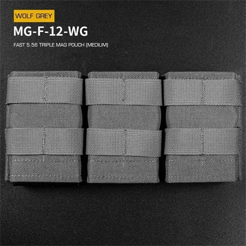 FAST MAG POUCH – TRIPLE 5.56 MOLLE SYSTEM BY ERQYGRA
