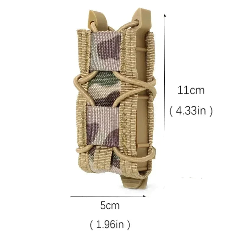 RAIDLINE MGX-S1 Tactical Pistol Mag Pouch – MOLLE Flashlight & Knife Holster