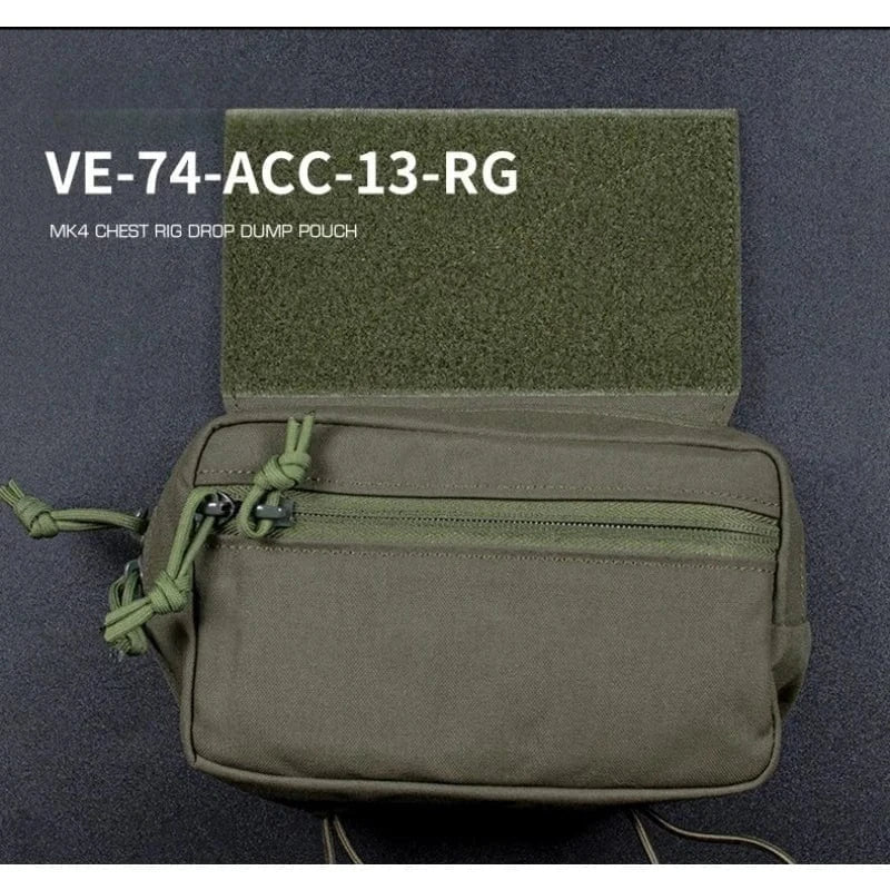 WARGRID VE-74 Tactical Chest Rig Panel – MOLLE Utility Pouch System for Field Ops & EDC