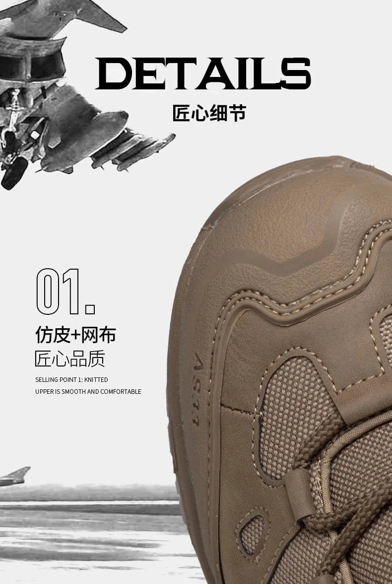 OUTRIDER V1 – Tactical Ankle Boots, Zip-Up, Waterproof, Climbing-Grade Desert Soles
