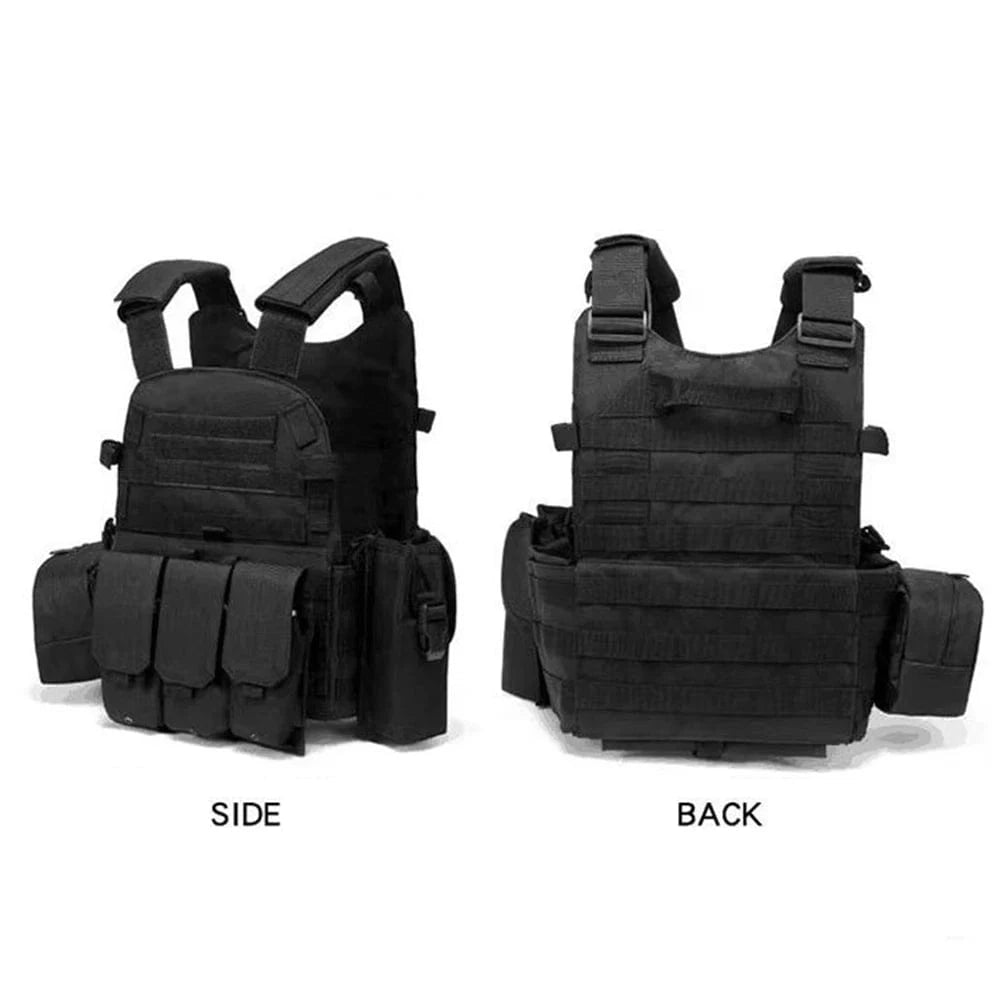 STRIKEWRAITH V2 – 600D MOLLE Tactical Vest, Adjustable Plate Carrier, Ops-Ready Loadout Rig