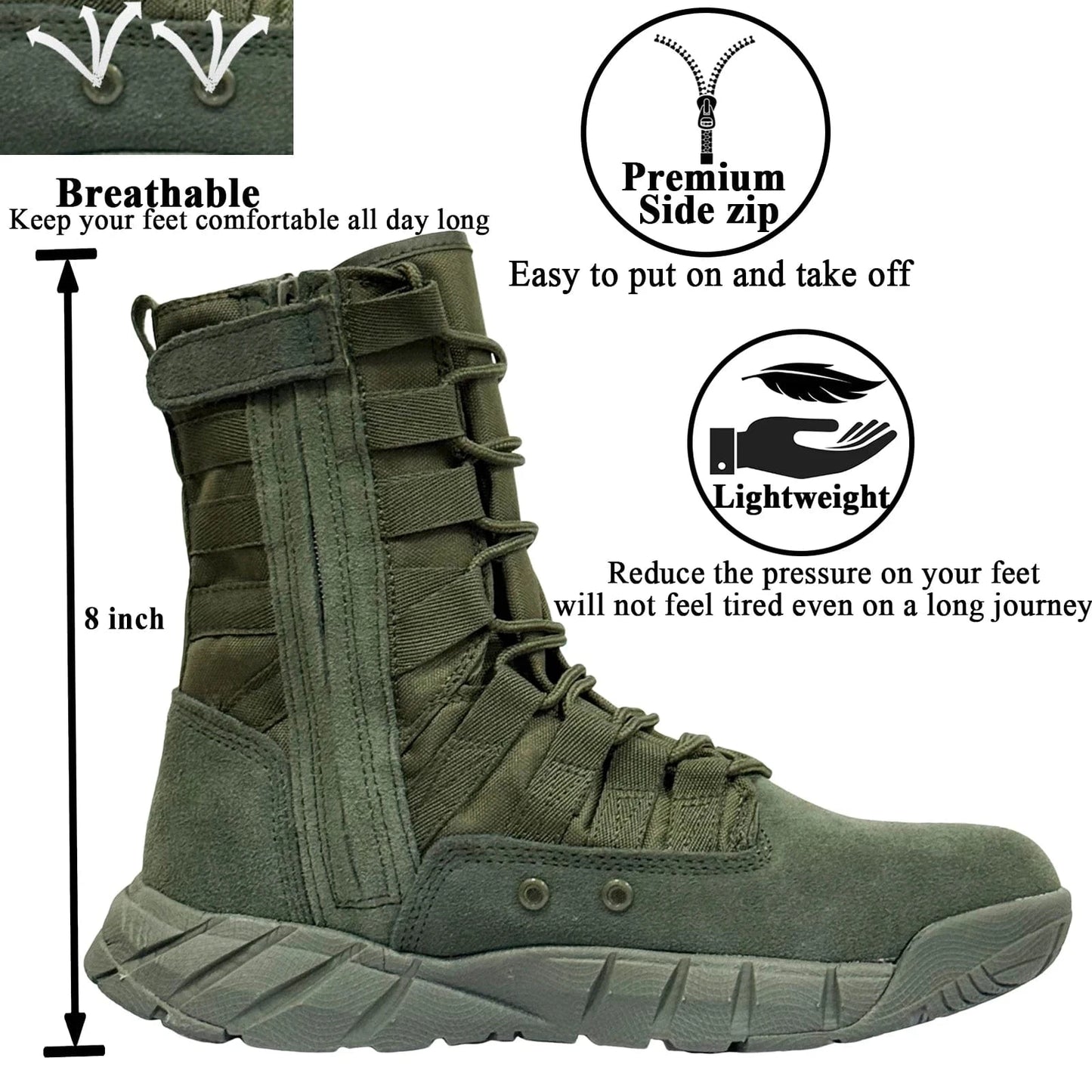 LAHORS T3 COMBAT BOOTS – Suede Tactical Footwear | Lightweight | Desert Ops
