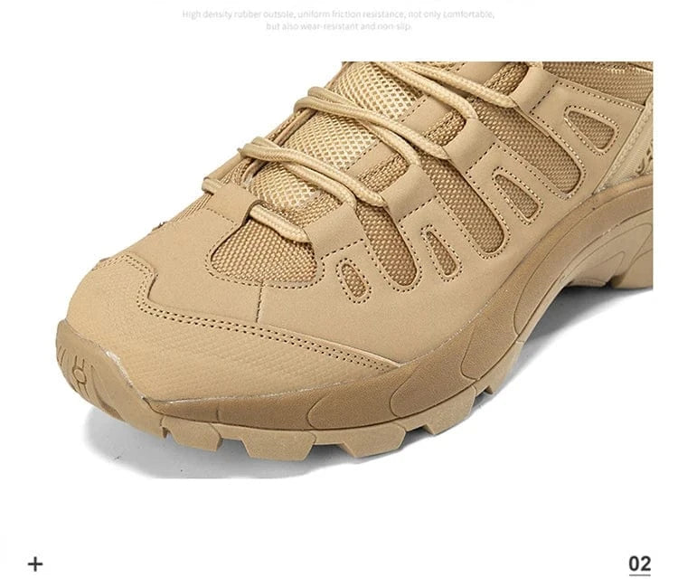 PHANTOM X1 – Tactical Canvas Boots, Lace-Up Ankle, EVA Sole, Outdoor Spring-Autumn Combat Style
