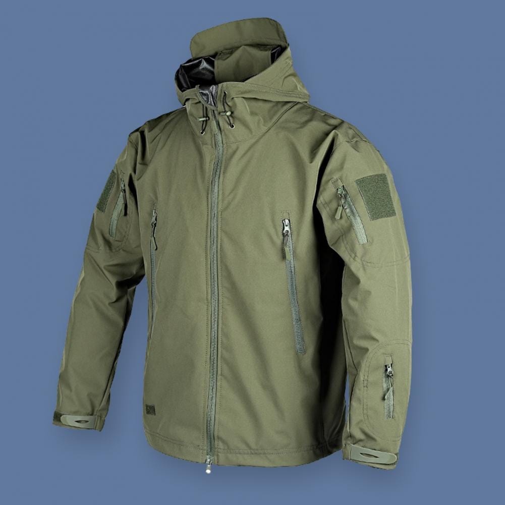 Men Jackets Military Field Windbreaker Men Waterproof Coat Hoodie Men Hunting Army Zipper Hooded Jacket Outerwear