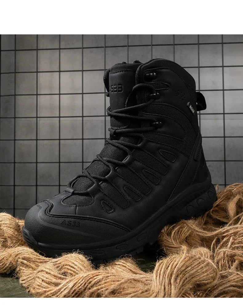 OUTRIDER V1 – Tactical Ankle Boots, Zip-Up, Waterproof, Climbing-Grade Desert Soles