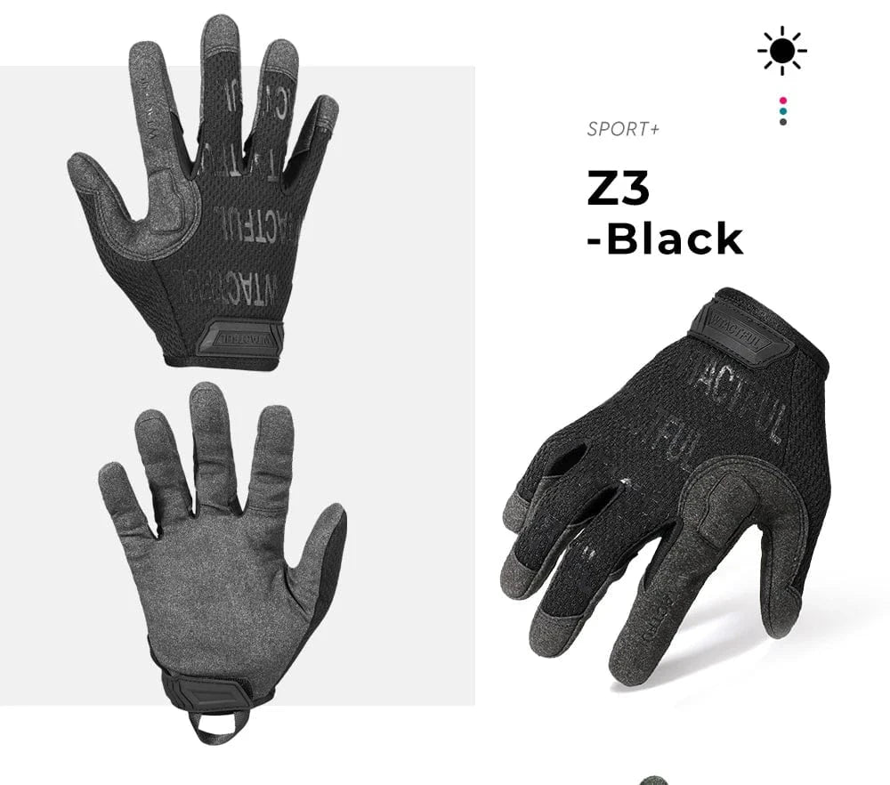 VANGUARD Z3 – Tactical Combat Gloves, Full-Finger, Reinforced Grip, Touchscreen-Ready