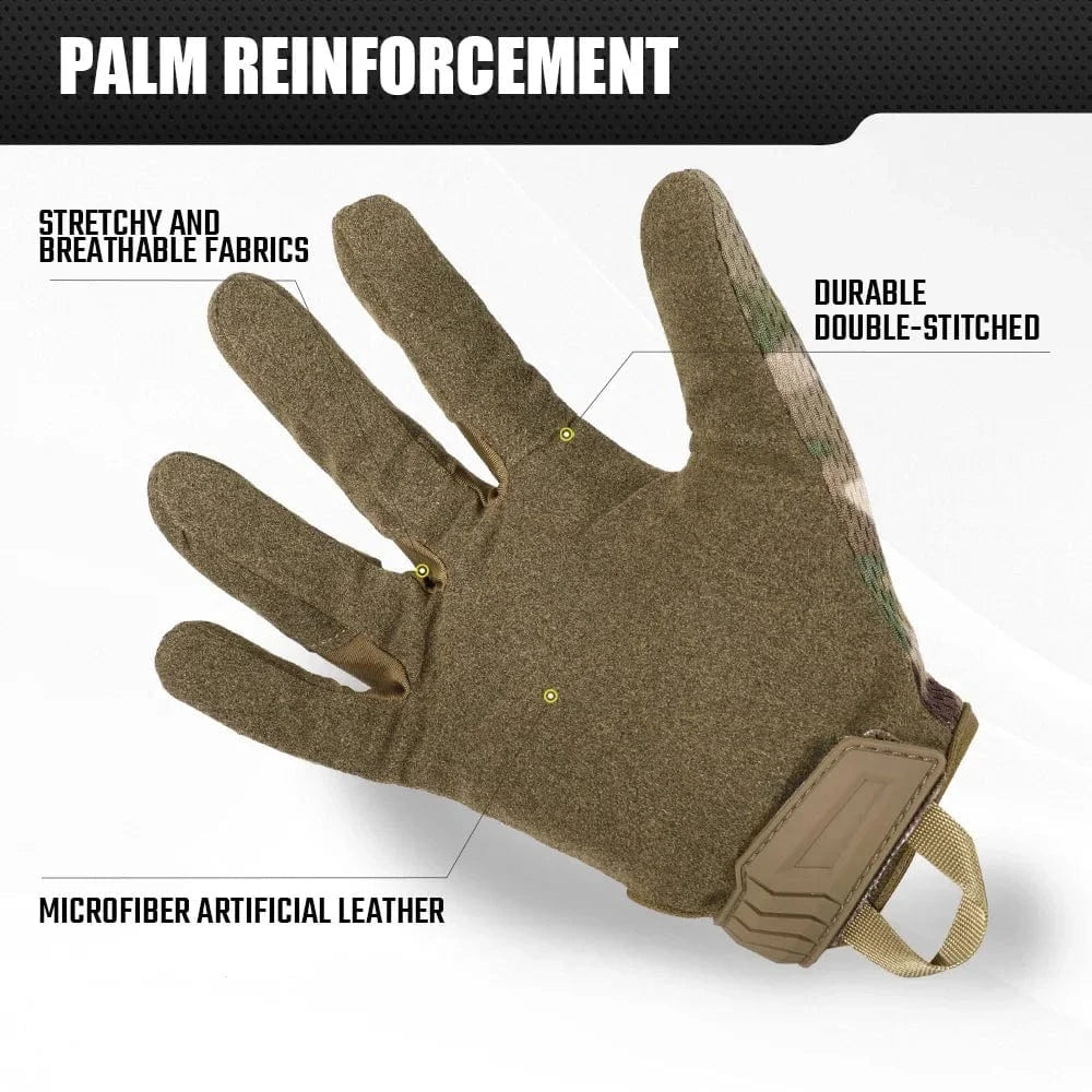 VANGUARD Z3 – Tactical Combat Gloves, Full-Finger, Reinforced Grip, Touchscreen-Ready