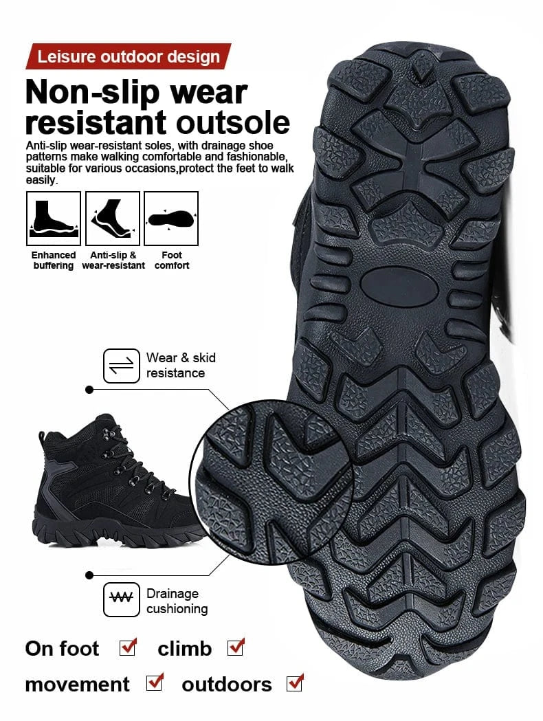 HELLRAID X7 – Tactical Combat Boots, Side-Zip, Mid-Calf, Reinforced Sole, Ops-Ready