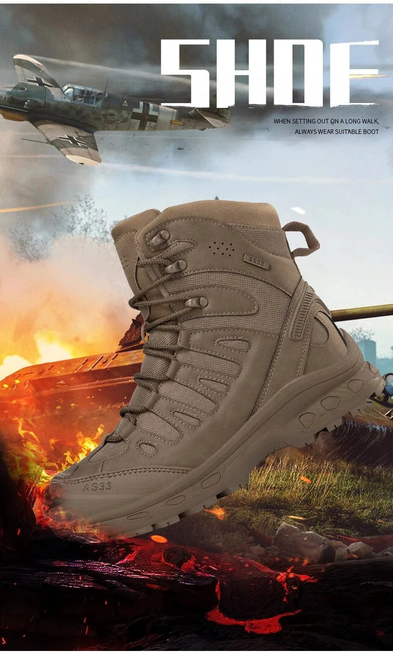 OUTRIDER V1 – Tactical Ankle Boots, Zip-Up, Waterproof, Climbing-Grade Desert Soles