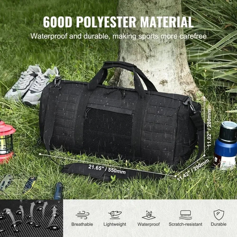 RAIDHAUL 45 – Tactical 45L Duffle with Molle Grid & Waterproof Shell