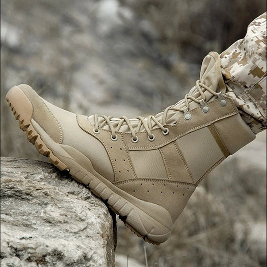 DUSTFLEX S5 – Lightweight Mesh Tactical Boots, Breathable Canvas, Mid-Calf Build