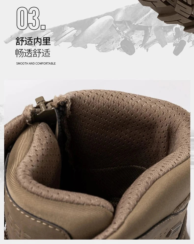 OUTRIDER V1 – Tactical Ankle Boots, Zip-Up, Waterproof, Climbing-Grade Desert Soles