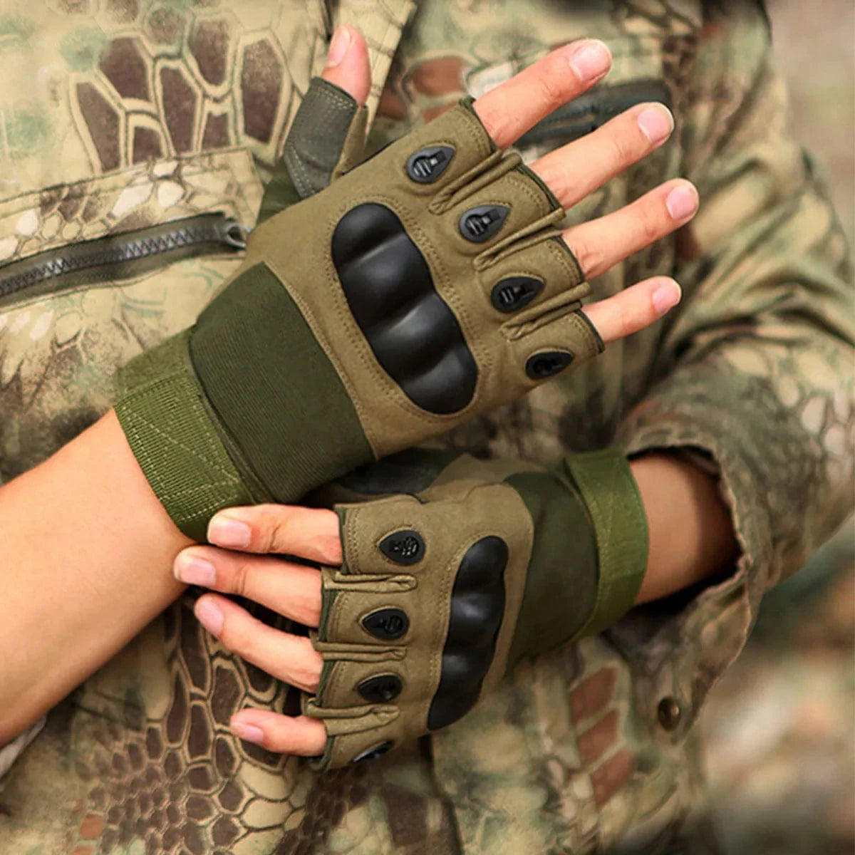 NOMAD F1 – Tactical Fingerless Gloves, Ultra-Light Combat Grip, Summer Ops