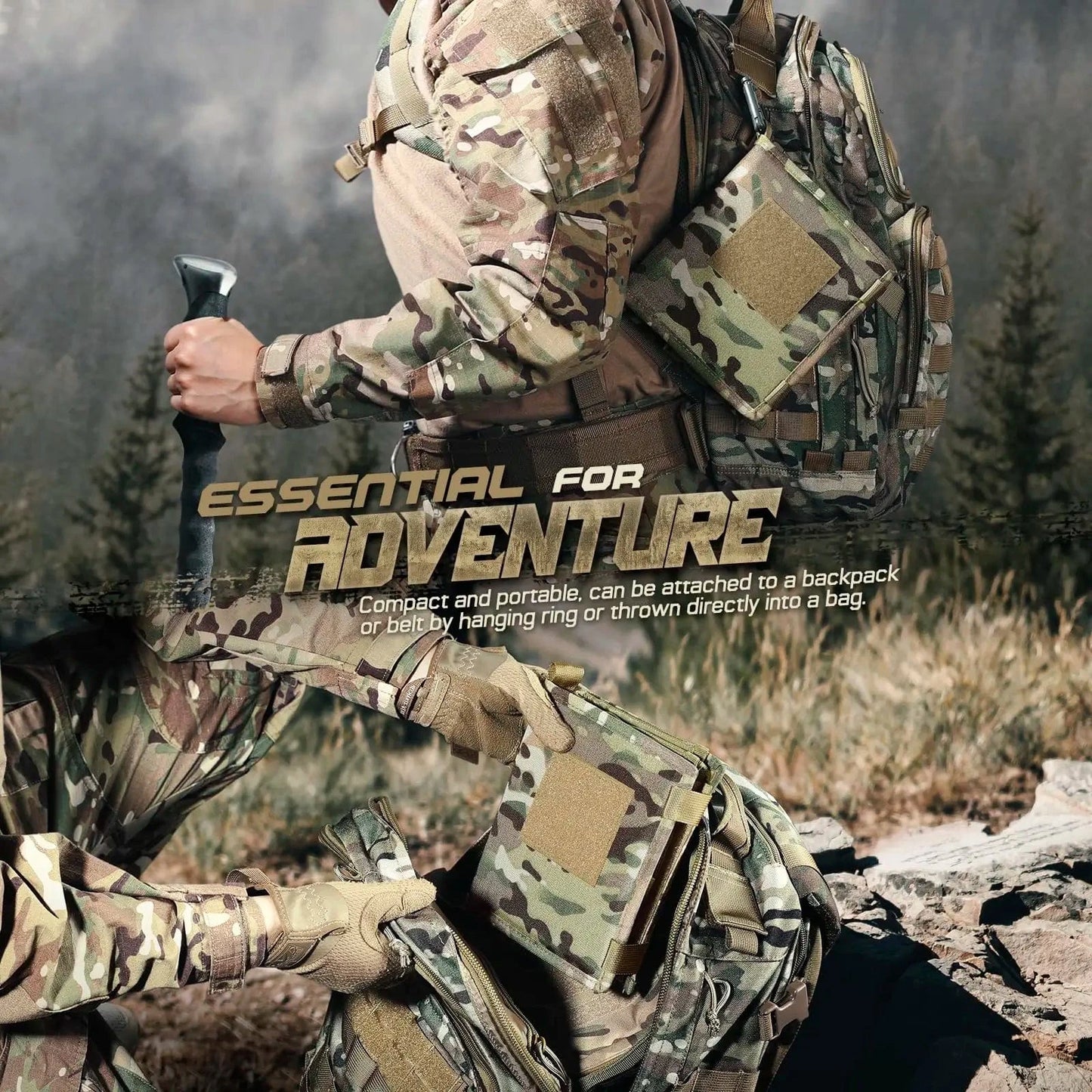 SANDSTRIKE MAP-COM Field Pouch – Tactical Folding Map Case Holder