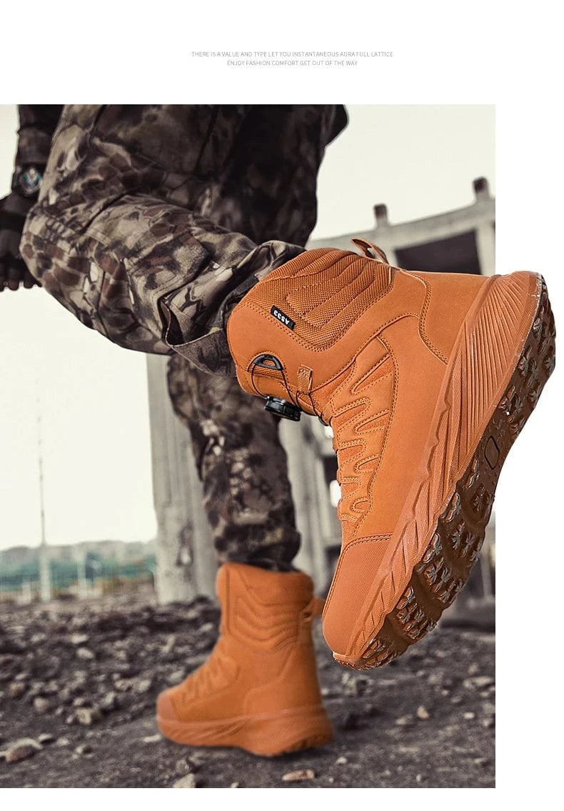 RAIDCORE V6 – Tactical Ankle Boots, Zip-Up, Waterproof, Desert-Ready Combat Sole