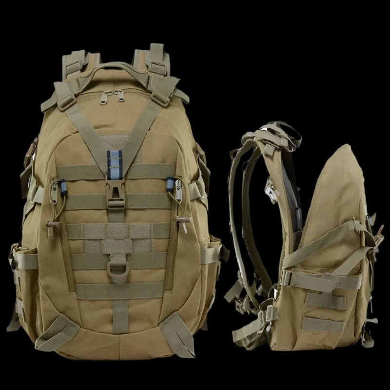 RUIN HAWK 45L Tactical Bergen – Military MOLLE Backpack for Field Ops & Survival
