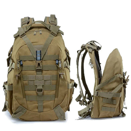 RUIN HAWK 45L Tactical Bergen – Military MOLLE Backpack for Field Ops & Survival