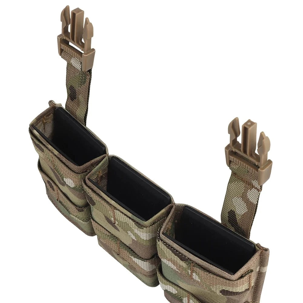 FAST 5.56 Triple Mag Bag – Tactical MOLLE Magazine Carrier (Medium)
