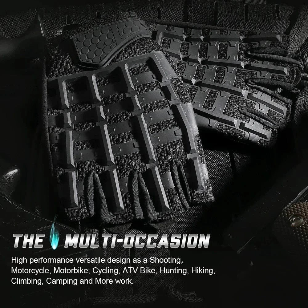 VANGUARD B53 – Tactical Fingerless Gloves, Reinforced Palm, Breathable Grip, Half-Finger Ops