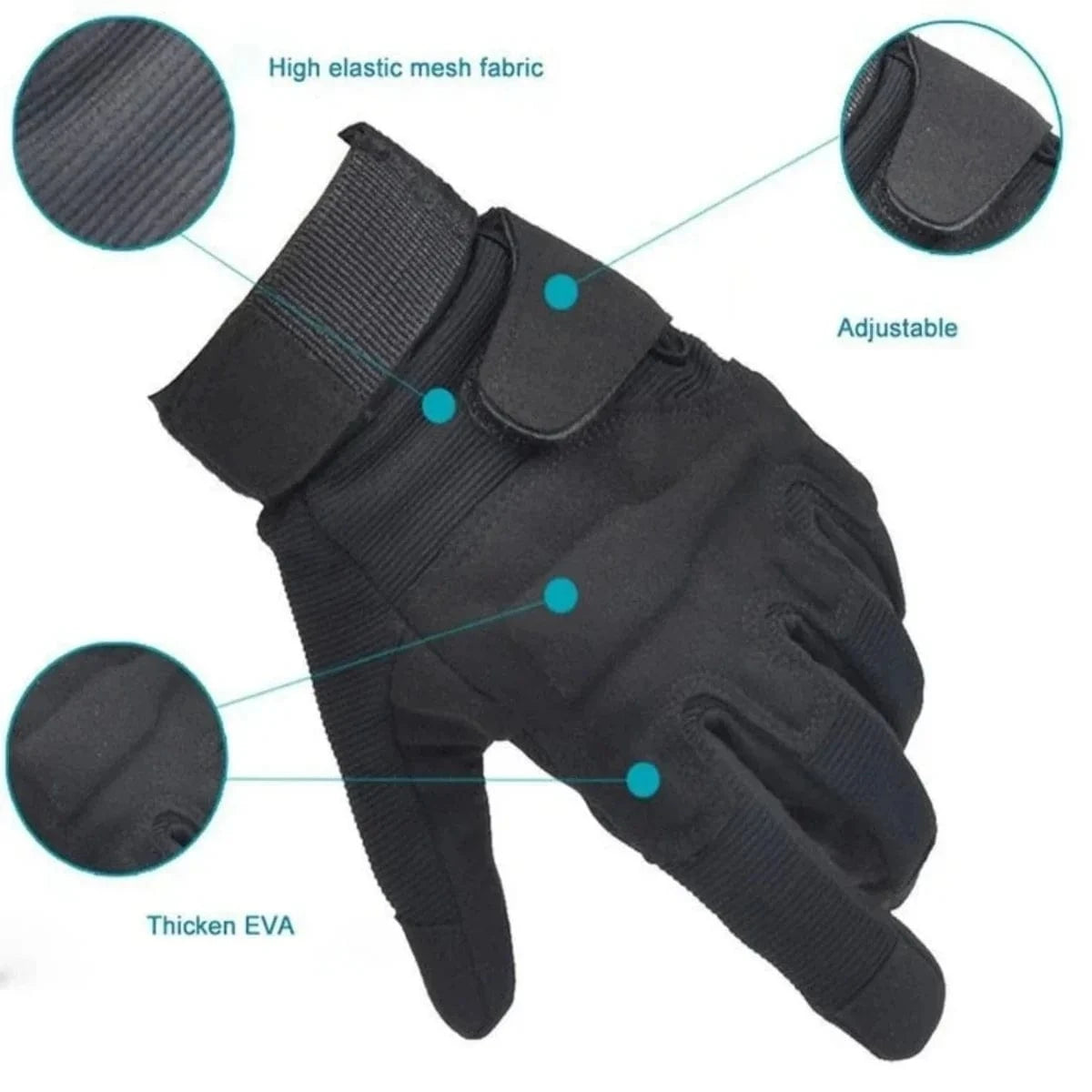 WARCLAW V2 – Shock-Resist Tactical Combat Gloves (Full Finger)