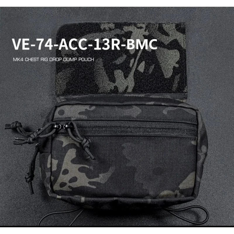 WARGRID VE-74 Tactical Chest Rig Panel – MOLLE Utility Pouch System for Field Ops & EDC