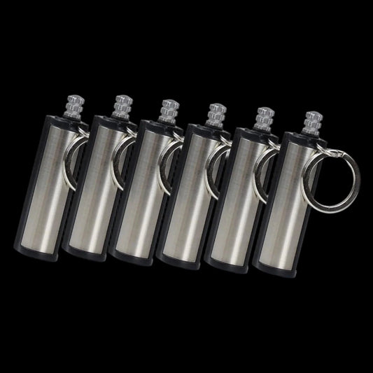 EMBERSTRIKE V6 – Waterproof Flint Match Fire Starter Kit (6-Pack)