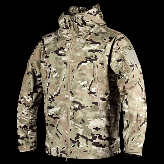 WOLFHIDE LIGHT TACTICAL WINDBREAKER – Waterproof Camouflage Field Shell Jacket