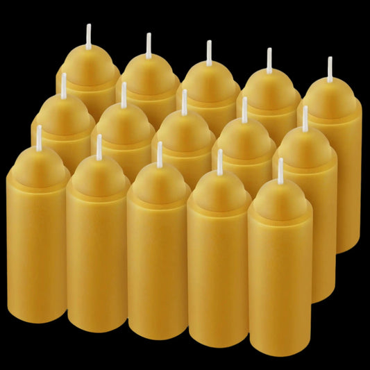 WAXCORE B15 – 15-Hour Beeswax Emergency Candle Set (15-Pack)