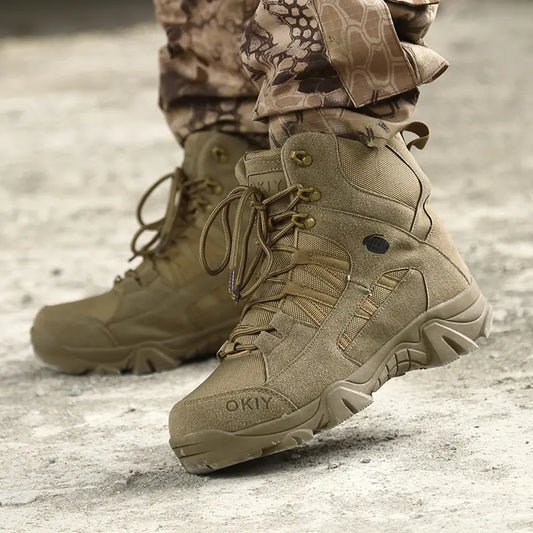 TRACKLINE M4 – Tactical Ankle Boots, Non-Slip Sole, Rugged Terrain Support, Shock-Absorbent Frame